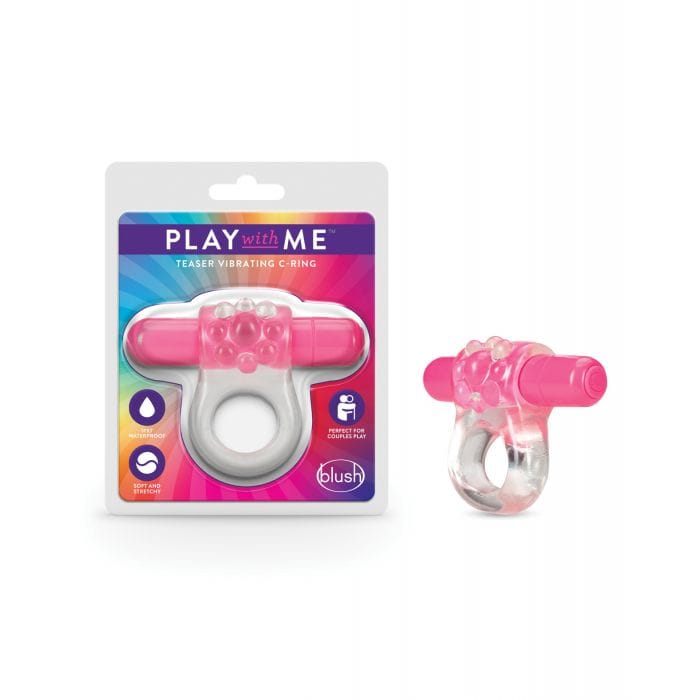 Blush Play With Me Teaser Vibrating C Ring - Pink