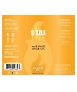 Sizzle Lips Warming Gel - 4.2 oz Bottle Butter Rum