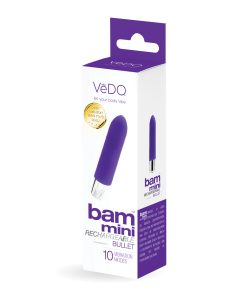 VeDO Bam Mini Rechargeable Bullet Vibe - Into You Indigo