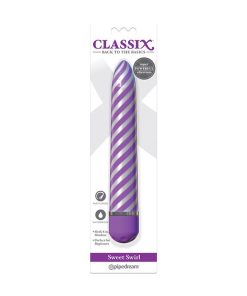 Classix Sweet Swirl Vibrator - Purple