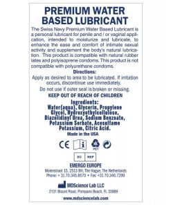Swiss Navy Water Based Lube - 16 oz