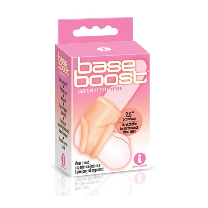 The 9's Base Boost Cock & Balls Sleeve - Natural