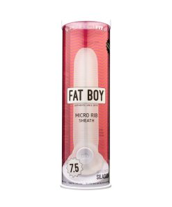 Perfect Fit Fat Boy Micro Ribbed Sheath 7.5" - Clear