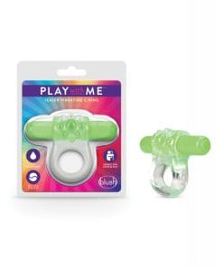 Blush Play With Me Teaser Vibrating C Ring - Green