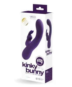 VeDO Kinky Bunny Plus Rechargeable Dual Vibe - Deep Purple