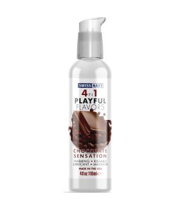 Swiss Navy 4 in 1 Playful Flavors Chocolate Sensation - 4 oz