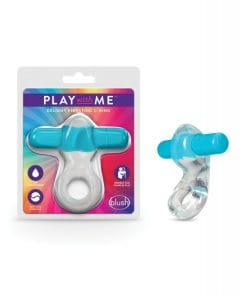 Blush Play With Me Delight Vibrating C Ring - Blue