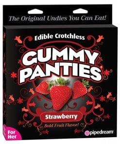 Edible Crotchless Gummy Panty - Strawberry