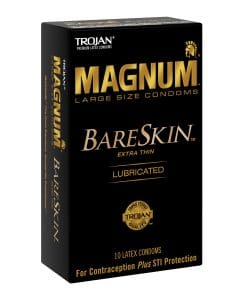 Trojan Magnum Bareskin Condoms - Box of 10