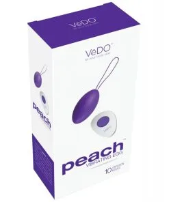 VeDO Peach Rechargeable Egg Vibe - Into You Indigo