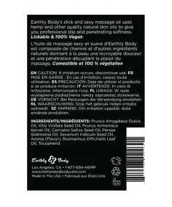 Earthly Body Edible Massage Oil - 2 oz Mango