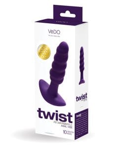 VeDO Twist Rechargeable Anal Plug - Purple