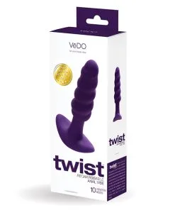 VeDO Twist Rechargeable Anal Plug - Purple