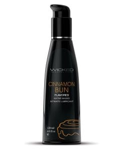 Wicked Sensual Care Aqua Waterbased Lubricant - 4 oz Cinnamon Bun