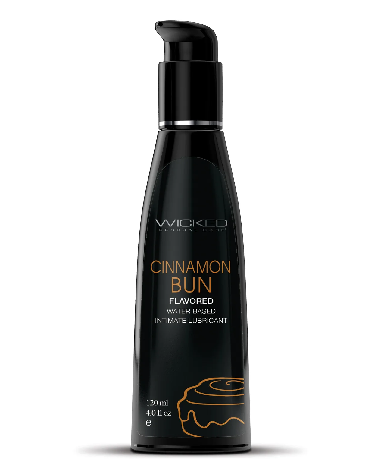 Wicked Sensual Care Aqua Waterbased Lubricant - 4 oz Cinnamon Bun