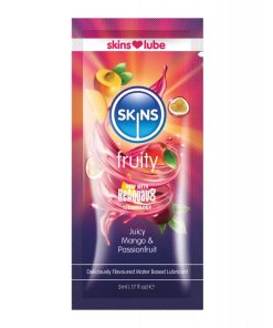 Skins Water Based Lubricant - 5 ml Foil Mango & Passionfruit