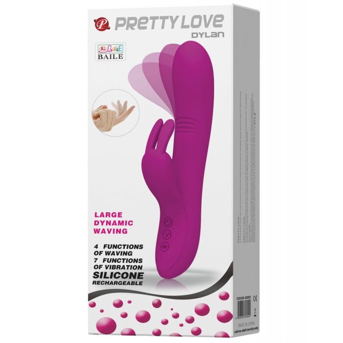 Pretty Love Dylan Bunny Ears Come Hither Rabbit 11 Functions - Fuchsia