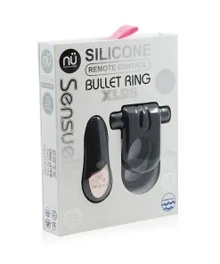 Nu Sensuelle Silicone Remote Control XLR8 Turbo Boost Bullet Ring - Black