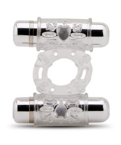 Nu Sensuelle Double Action Cockring 2x7 Function - Clear