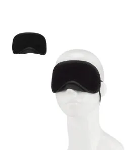 Lux Fetish Peek a Boo Love Mask - Black