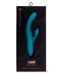Nu Sensuelle Nubii Kiah Turbo Boost & Heating Dual Stim Rabbit - Blue