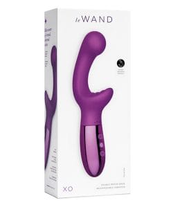 Le Wand XO Double Motor Wave Rechargeable Vibrator - Cherry
