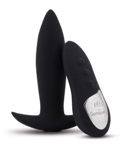 Nu Sensuelle Remote Control Rechargeable Mini Plug - Black