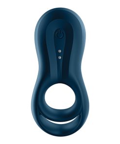 Satisfyer Epic Duo Ring Vibrator - Dark Blue
