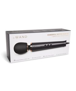 Le Wand Powerful Petite Plug-In Vibrating Massager - Black