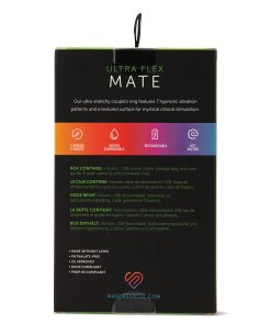 Nu Sensuelle Mate Ultra Bullet Ring Cockring 7 Function - Clear