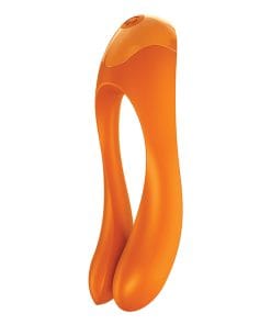 Satisfyer Candy Cane Finger Vibrator - Orange