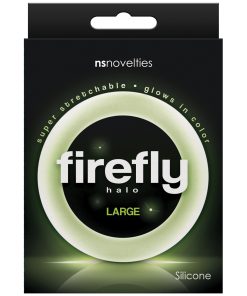 Alternative view of Firefly Halo Large Cockring - Clear