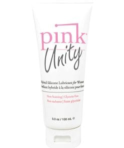 Alternative view of Pink Unity Hybrid Silicone Based Lubricant - 3.3 oz Tube