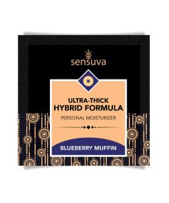 Sensuva Ultra Thick Hybrid Personal Moisturizer Single Use Packet - 6 ml Blueberry Muffin