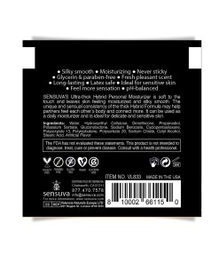 Alternative view of Sensuva Ultra Thick Hybrid Personal Moisturizer Single Use Packet - 6 ml Blueberry Muffin