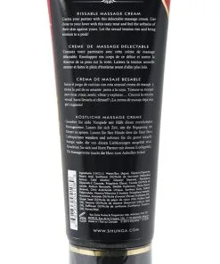 Shunga Kissable Massage Cream - 7 oz Sparkling Strawberry Wine