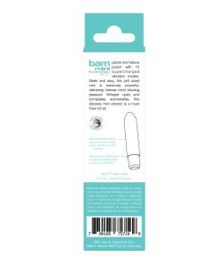 Alternative view of VeDO Bam Mini Rechargeable Bullet Vibe - Turquoise