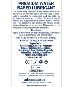 Swiss Navy Water Based Lube - 8 oz