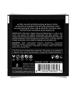 Alternative view of Sensuva Ultra Thick Hybrid Personal Moisturizer Single Use Packet - 6 ml Unscented