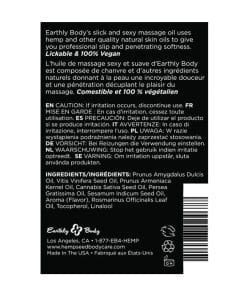 Alternative view of Earthly Body Edible Massage Oil - 8 oz Banana