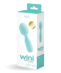 Alternative view of VeDo Wini Rechargeable Mini Wand - Tease Me Turquoise