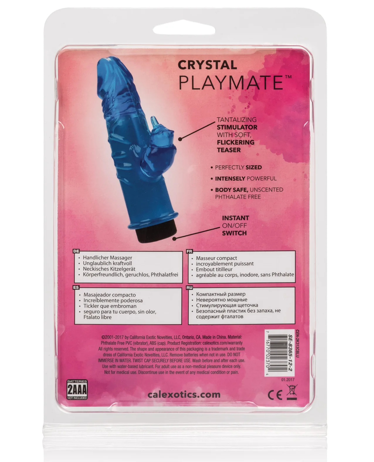3" Crystal Playmate - Blue - Image 5