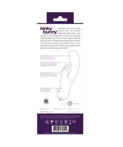 Alternative view of VeDO Kinky Bunny Plus Rechargeable Dual Vibe - Deep Purple