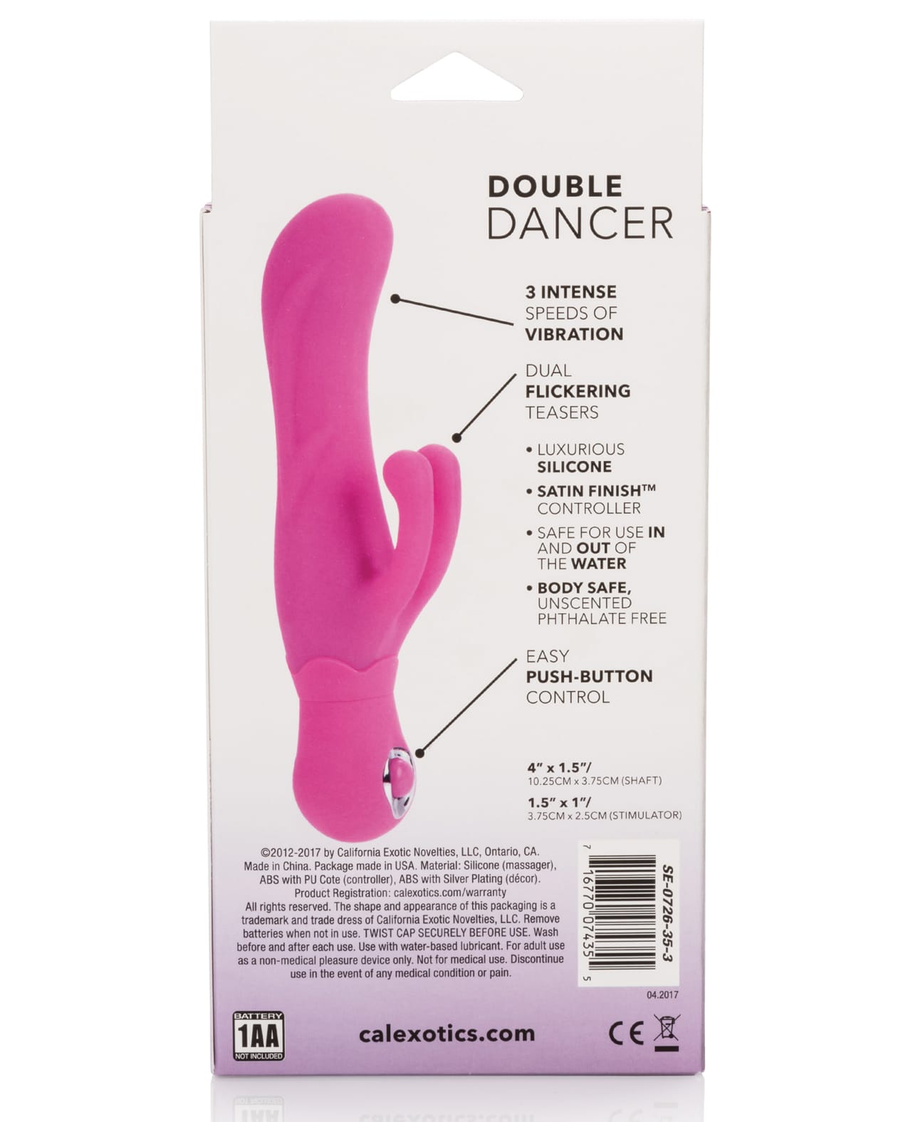Posh Silicone Double Dancer - Pink - Image 2