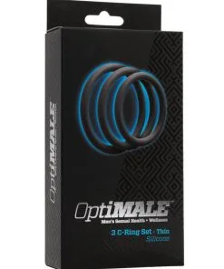 Alternative view of OptiMale C Ring Kit Thin - Slate