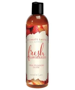 Alternative view of Intimate Earth Natural Flavors Glide - 120 ml Fresh Strawberries
