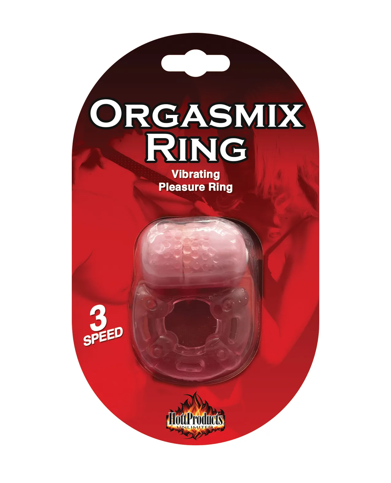 Super Stud Orgasmix Ring Pleasure Ring 3 Speed - Magenta - Image 2