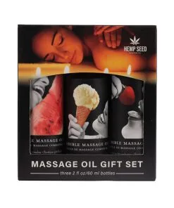 Alternative view of Earthly Body Edible Massage Oil Gift Set - 2 oz Watermelon, Strawberry & Vanilla