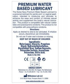 Alternative view of Swiss Navy Water Based Lube - 2 oz
