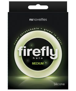 Alternative view of Firefly Halo Medium Cockring - Clear